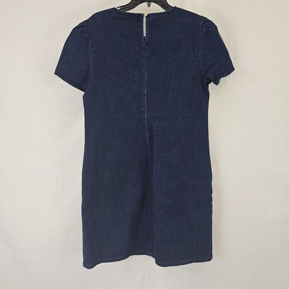 NWT $115 Draper James Denim Shift Dress Medium Wash Size 12 - Picture 7 of 8